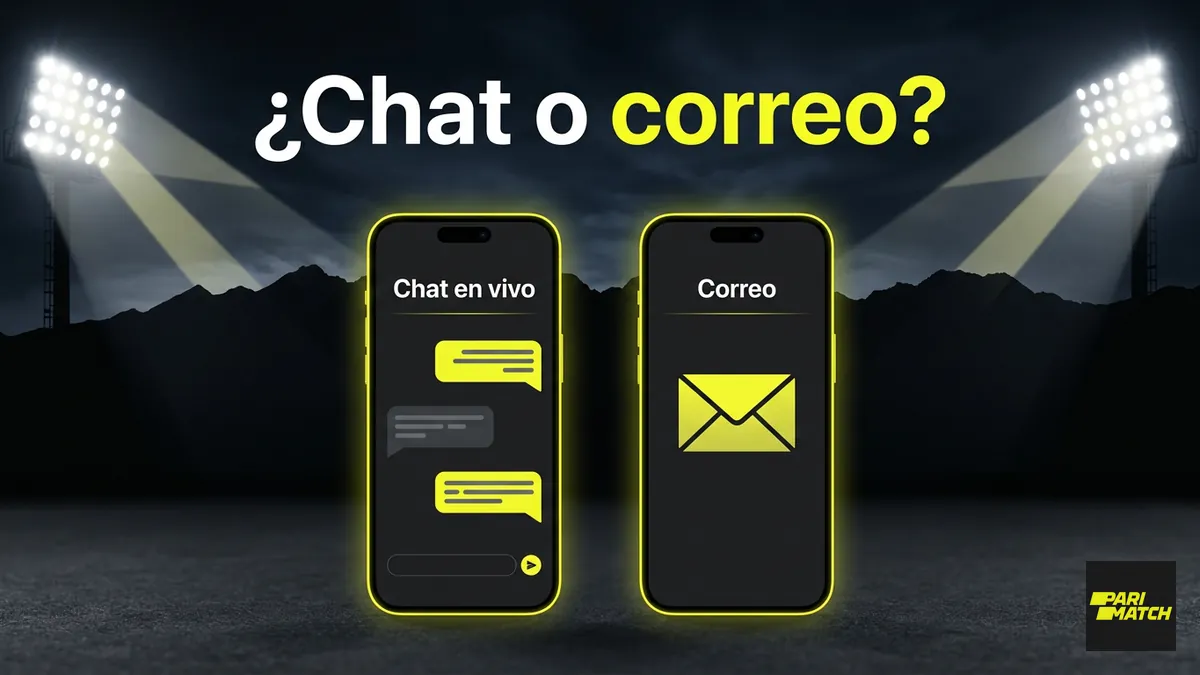 Comparación de canales de soporte de Parimatch en Chile: chat en vivo y correo