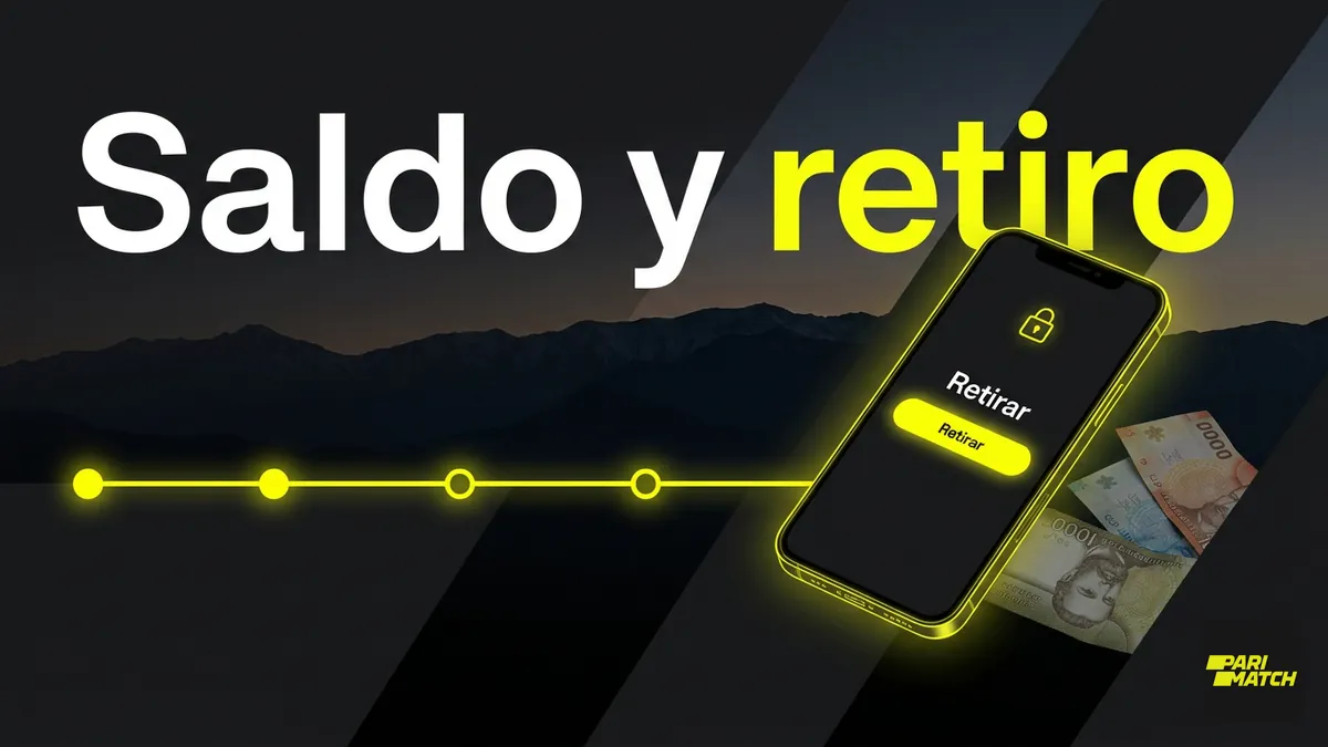 Línea de tiempo del saldo con bono y retiro en Parimatch Chile