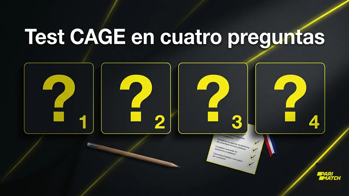 Test CAGE de cuatro preguntas para revisar tu juego en Parimatch Chile