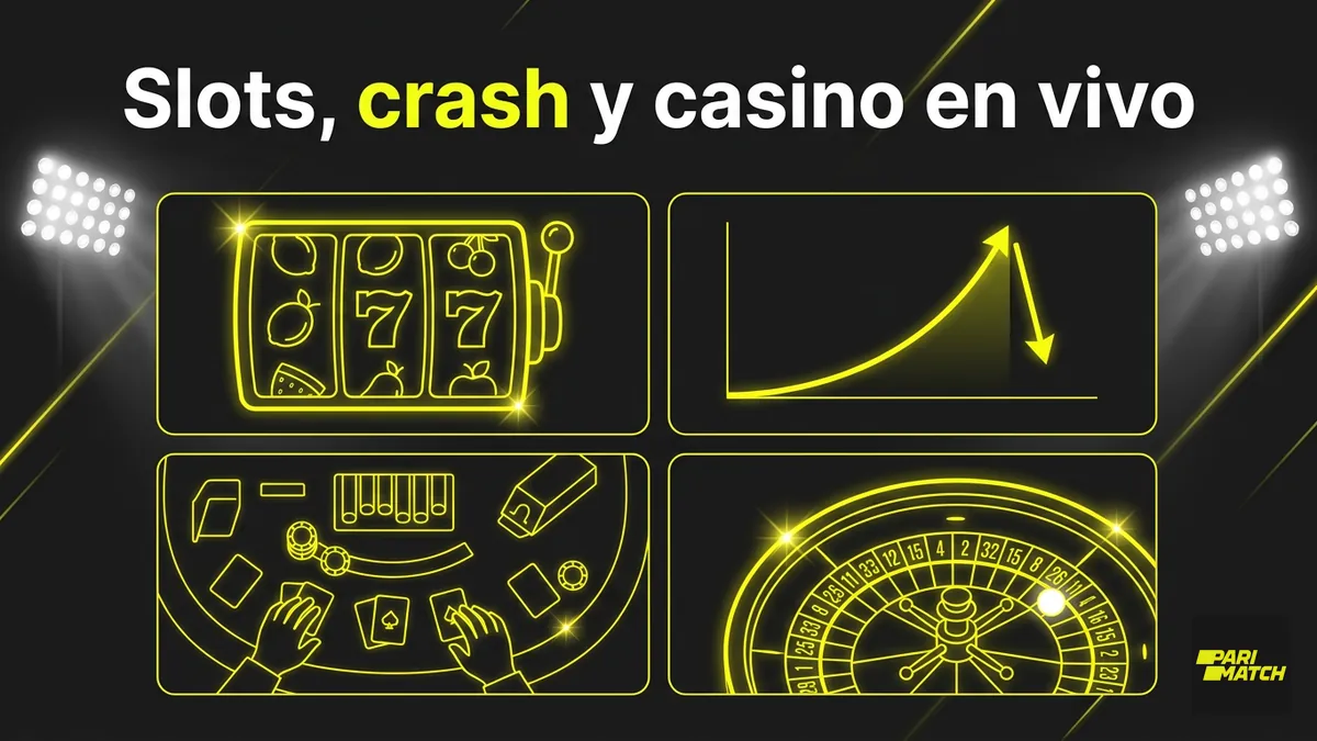 Mapa del casino de Parimatch en Chile: tragamonedas, crash y casino en vivo